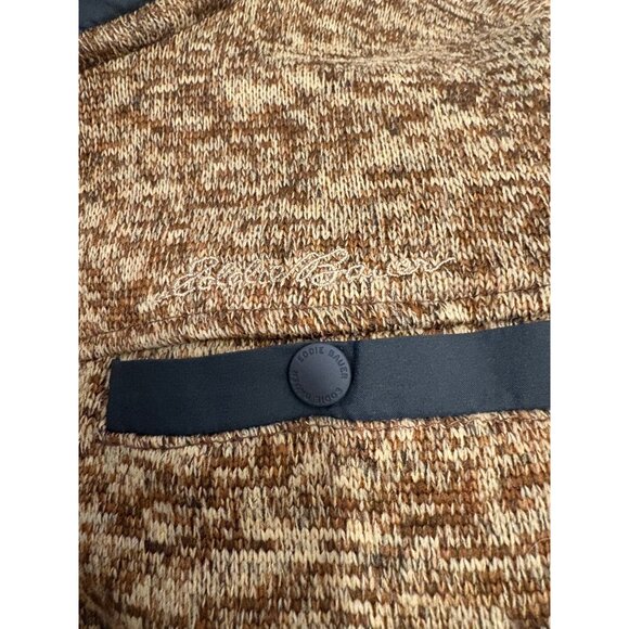 Eddie Bauer Mens Brown Quarter-Zip‎ Pullover Sweater Size XL 100% Polyester - Picture 4 of 6